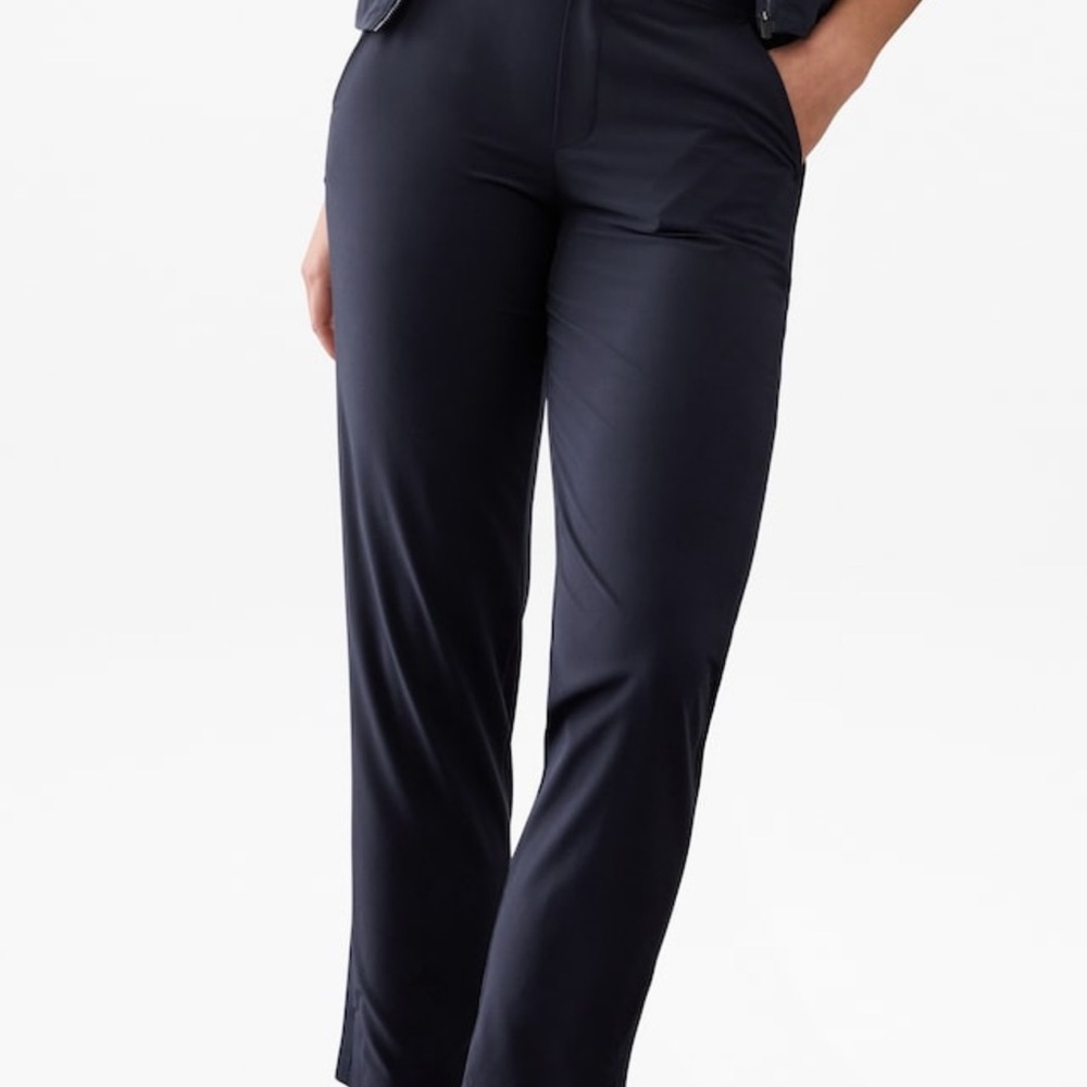 Athleta Brooklyn Mid Rise ankle pants tall size 6, black - Picture 9 of 15